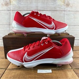 Nike Force Zoom Trout 7 Pro Red White Baseball Cleats